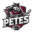 A sports logo for a hockey team called The Petes